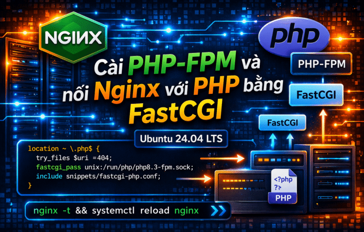 cài PHP-FPM và nối Nginx với PHP bằng FastCGI