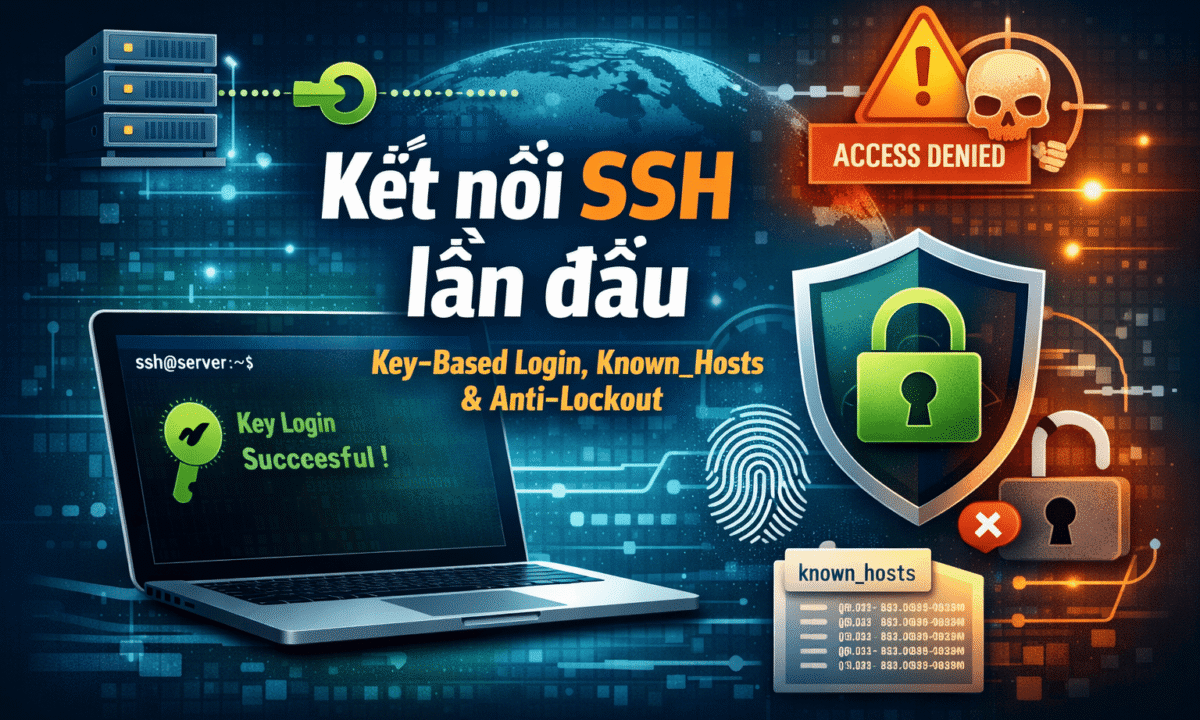 kết nối SSH lần đầu