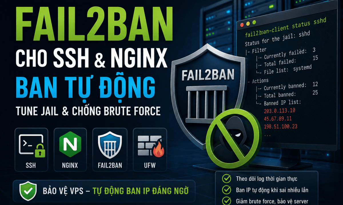 Fail2ban cho SSH và Nginx