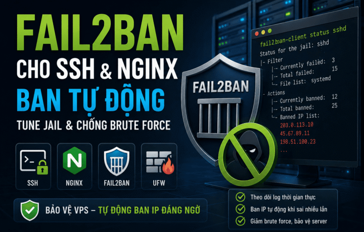 Fail2ban cho SSH và Nginx
